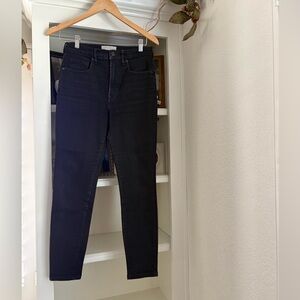 Everlane High Rise Skinny Black Ankle 28
